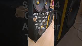 Testing Special 4 channel amplifier WT-4091.4 By Worldtech powersupply amplifiers