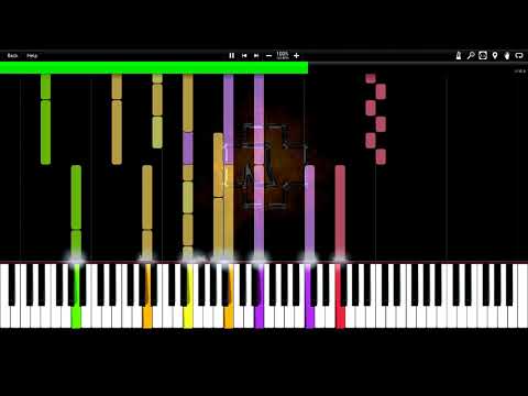 Rammstein - Ein Lied Impossible Synthesia Piano Tutorial (midi)