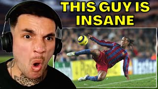 NON FOOTBALL FANS FIRST TIME EVER REACTION TO RONALDINHO - FOOTBALLS GREATEST ENTERTAINMENT REACTION