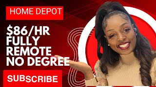 HOME DEPOT IS HIRING $180,000 REMOTE AND NO DEGREE REQUIRED!!!!