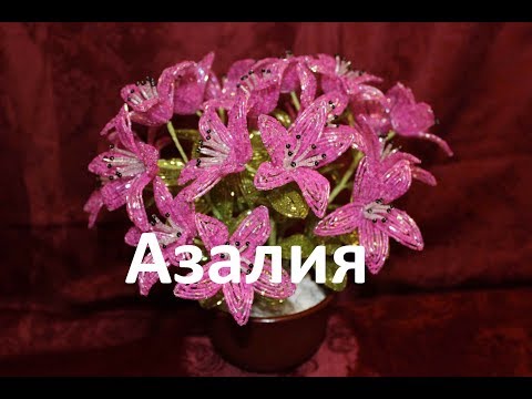 Азалия из бисера схема плетения