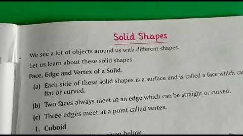 Std 2 Maths  ch 10 More About Shapes continue explanation from solid shapes and exercise 5
