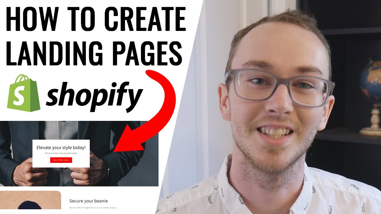 How To Create a Landing Page on Shopify - YouTube
