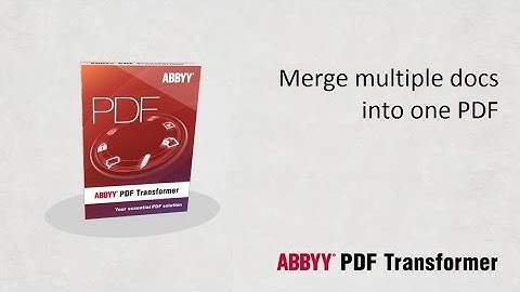 Merge Multiple Documents into One PDF File