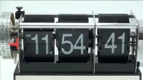 Exposed Antique Flip Clock With Alarm Clock