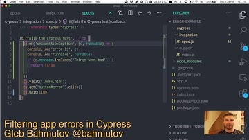 Filtering app errors in Cypress tests