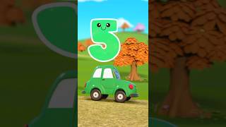 Five Little Cars #numbers #count #123 #kidssongs #rhymes