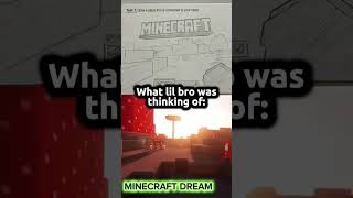 only Minecraft players understand #minecraft #dream #drawing #minecraftshorts