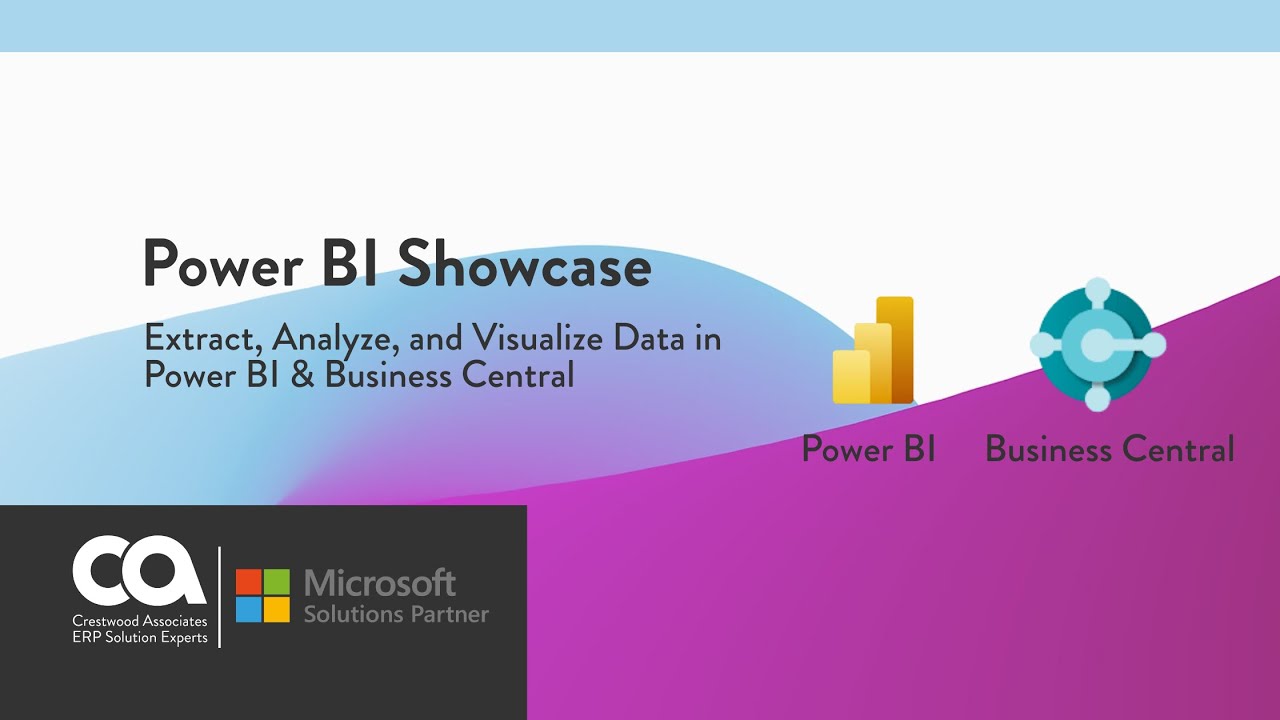 Extract, Analyze, and Visualize Data in Power BI & Business Central (Power BI Showcase)