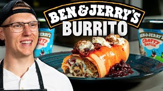 Ben \& Jerry's Ice Cream Burrito Recipe | Mythical Kitchen