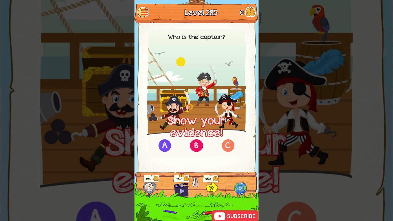 Braindom 2: Brain Teaser Games - Level 285 Answer