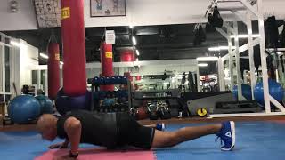 Frog jump push ups