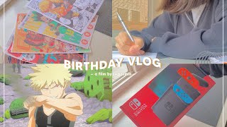 Birthday Vlog New Haircut, Binging Mha, & Nintendo Switch Unboxing