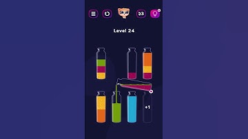 Color Sort Puzzle: Get Color l Very Satisfying and Relaxing Game # Level 24 - short video
