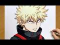 How to Draw Bakugo Katsuki | My Hero Academia Anime Drawing