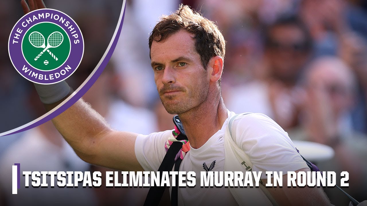 Andy Murray receives standing ovation after elimination by Tsitsipas ace Wimbledon on ESPN