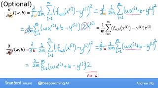 Week 01- Video 19- Gradient descent for linear regression