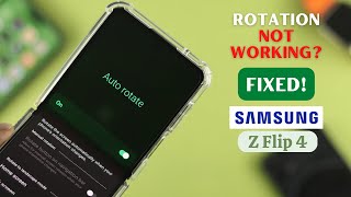 Galaxy Z Flip4: Auto Rotation Not Working! [Fixed] screenshot 4