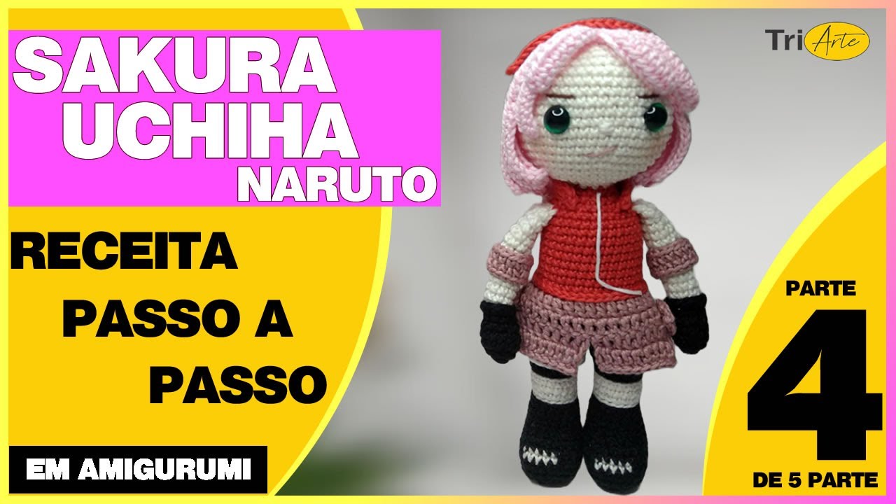 Sakura Haruno (Naturo Clássico) - Amigurumi