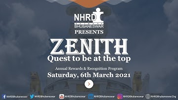 NHRD Bhubaneswar - Zenith 2021| Rewards & Recognition Program on 6th March 2021 (Saturday)- Teaser