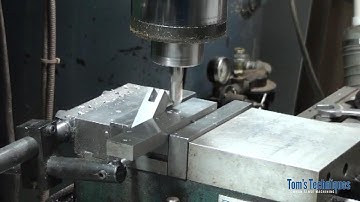 Clamp Knurling Tool, Knurl Holder Part 2, Milling the Slot and Chamfer and Reaming the Pin Hole