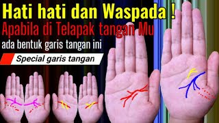 HATI HATI Apabila di Telapak Tanganmu ada garis tangan seperti ini | Garis tangan Sial