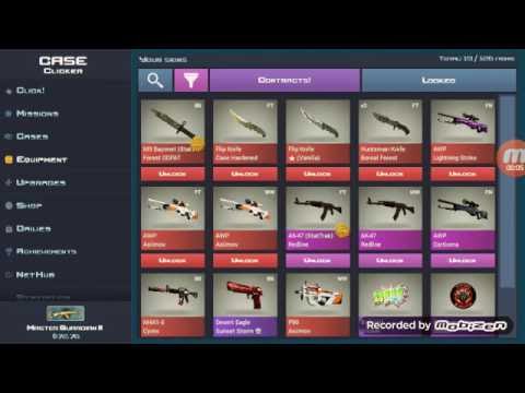 Selling all my good stuff in csgo case clicker - YouTube