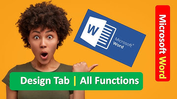 Microsoft Word Design Tab All Functions | Learn Microsoft Word | Microsoft Word