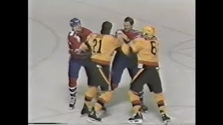 Canadiens - Canucks rough stuff 11/2/86