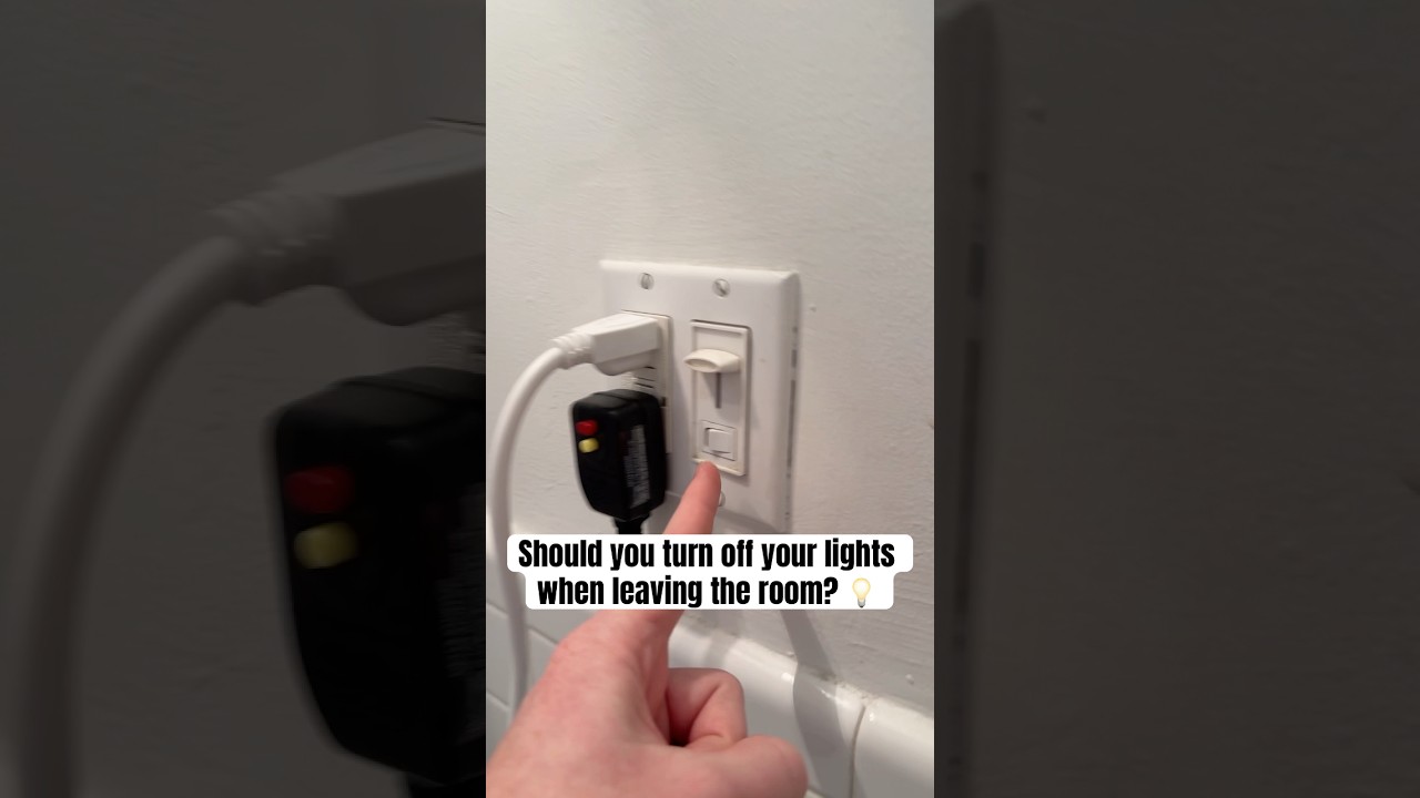 Should You Turn the Lights Off When You Leave?