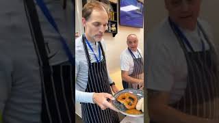 Thomas Tuchel serving breakfast, Chelsea Fc