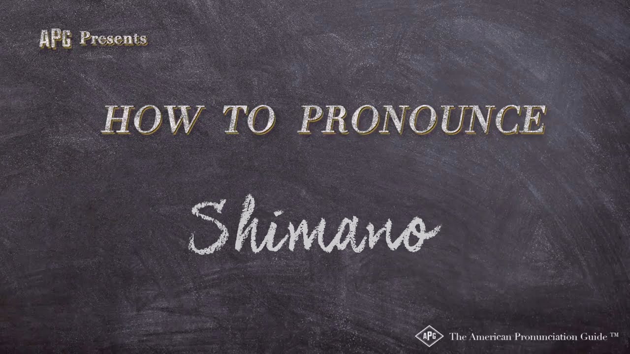 How To Pronounce Shimano (Real Life Examples!)
