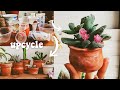 How I Made Ceramic Planters from Trash - Upcycling DIY