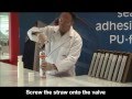 How to use hand held pu foam by mccoy soudal