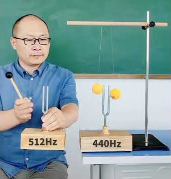 Resonance with tuning forks #laboratoryequipment #tuningfork #resonance