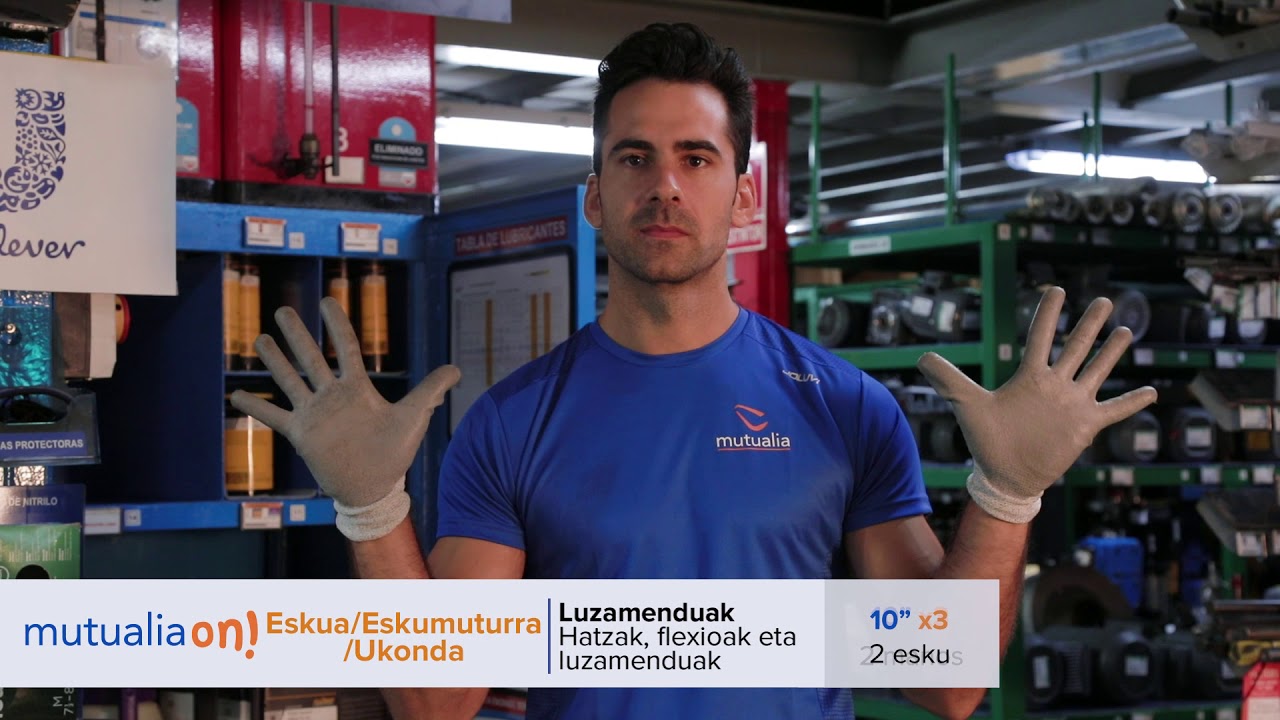 mutualia Ariketa - Eskua Luzamenduak Hatzak flexioak eta luzamenduak - Mutualia On 16