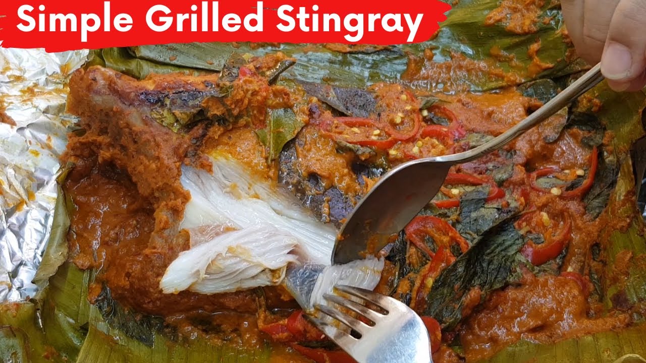 Grilled Stingray | Grilled Ray Fish | Ikan Bakar Pari Recipe - YouTube