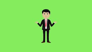 Animated Characters - Businessman GREEN SCREEN And Whiteboard Animation #greenscreen #chromakey