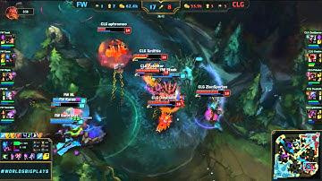 FW NL Jinx Pentakill vs CLG - League of Legends