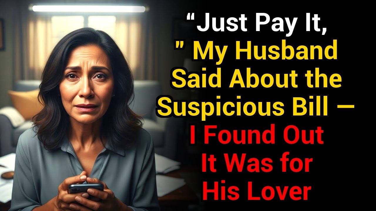“Just Pay It,” My Husband Said About the Suspicious Bill — I Found Out It Was for His Lover