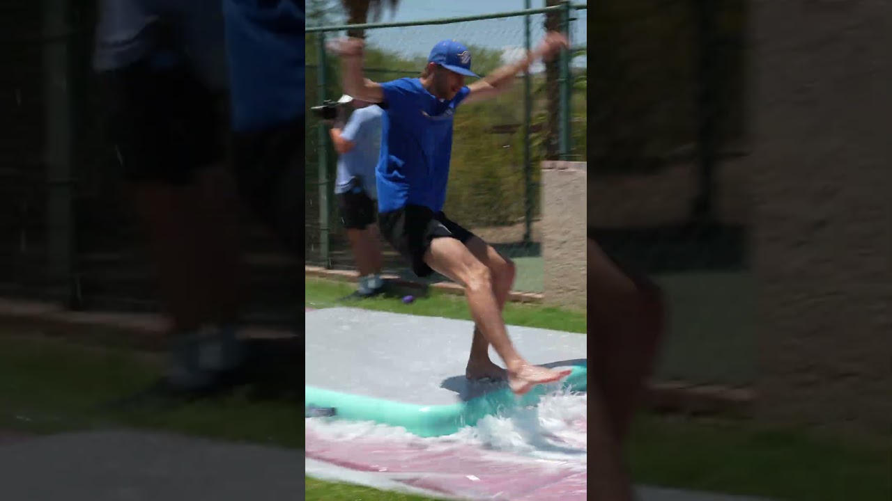 💦⚾️ **BASEBALL JUST GOT SLIPPERY.** How do you think you would do?