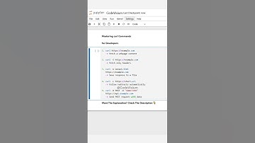 Mastering curl Commands for Developers #curl #API #WebDevelopment
