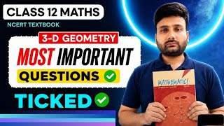 🔥 Class 12 Maths 3D Geometry Most Important Questions | NCERT Chapter 11 | Board 2027 तैयारी💯 | CBSE
