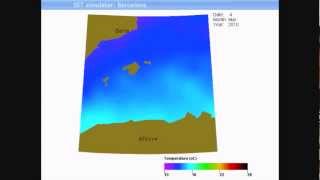 Sea surface temperature (sst) near barcelona