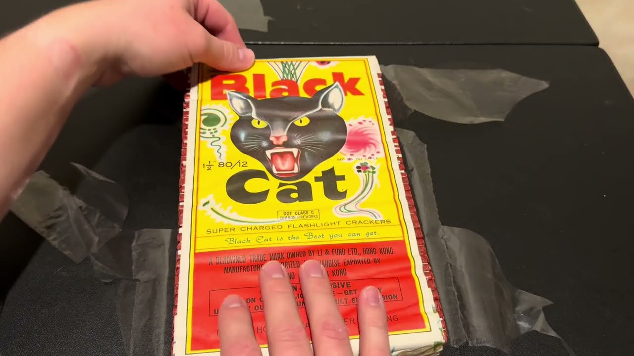 Vintage Black Cat Brick Opening & Demo (Absolute Bangers
