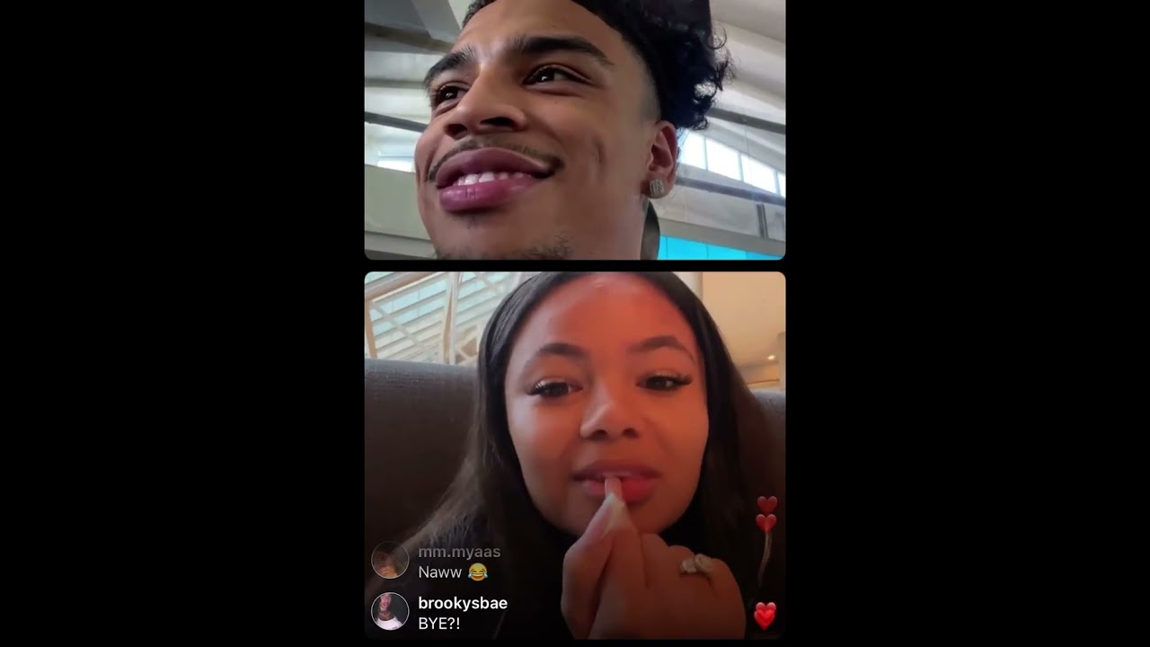 Brooklyn Queen and Jay Cinco talking and flirting on Instagram LIVE *subscribe for more updates*