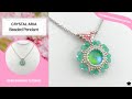Crystal Aria 14mm Beaded Pendant Tutorial