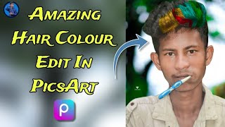 Amazing Hair Colour Editing Tutorial In PicsArt 🔥 || How To Add Colour In My Hair In PicsArt