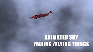 Animated Sky / Falling and Flying Things in LightWave