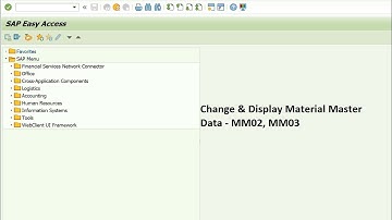 How to edit material master data in SAP MM